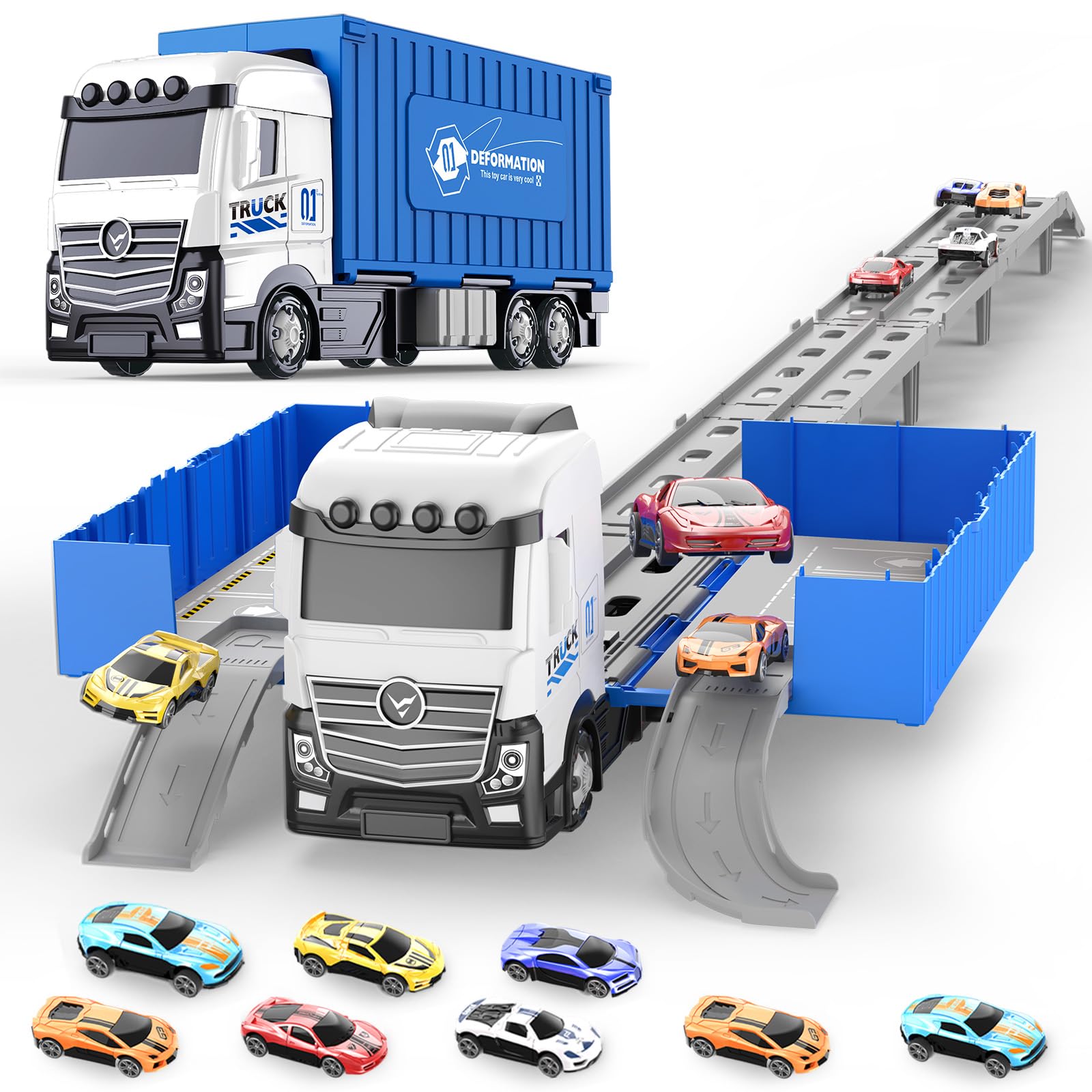 Sunxiaoyoung transformable truck track 62-inch for immersive racing fun