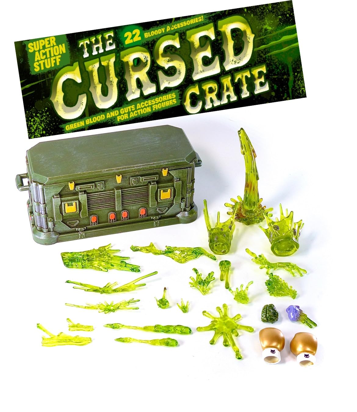 Super Action Stuff The Cursed Crate with removable lid for dramatic scenes.
