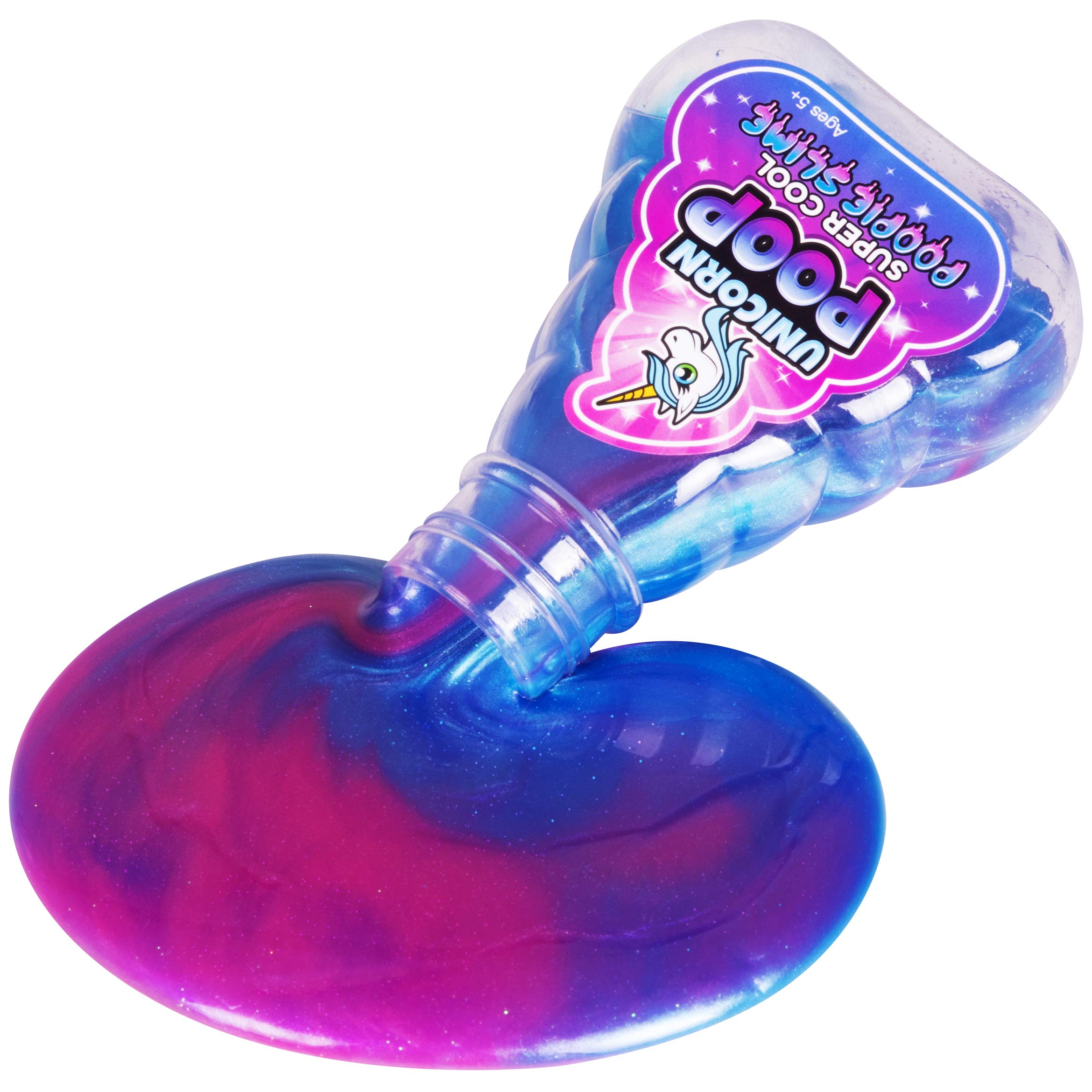 Super Cool Unicorn Poop Slime multi-color shimmer inspires imaginative, creative play.