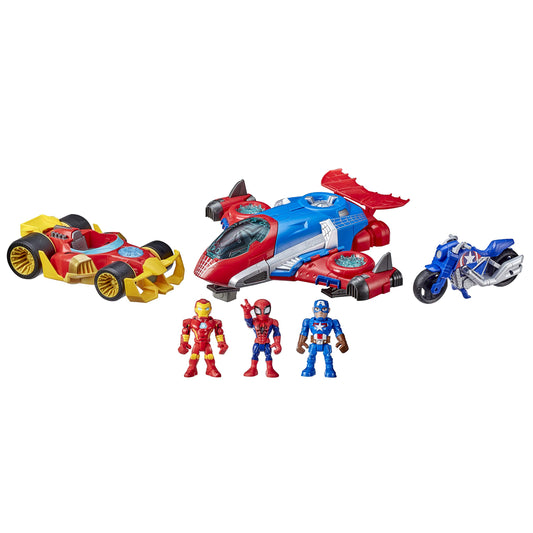 Super Hero Adventures Spider-Man Jetquarters cockpit scene fuels imaginative rescues during playtime