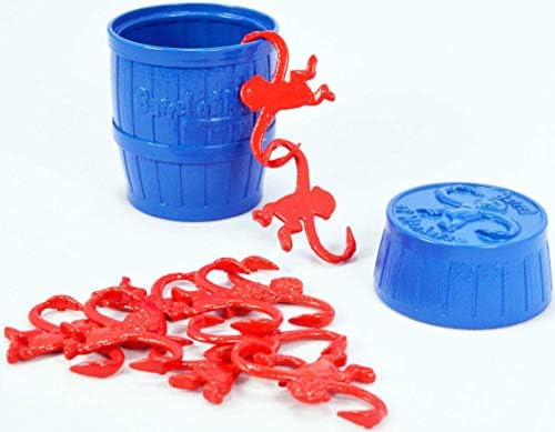 Super Impulse World's Smallest Barrel of Monkeys being chained during play.