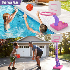 SUPER JOY inflatable mini soft basketballs designed for safe, gentle tossing.
