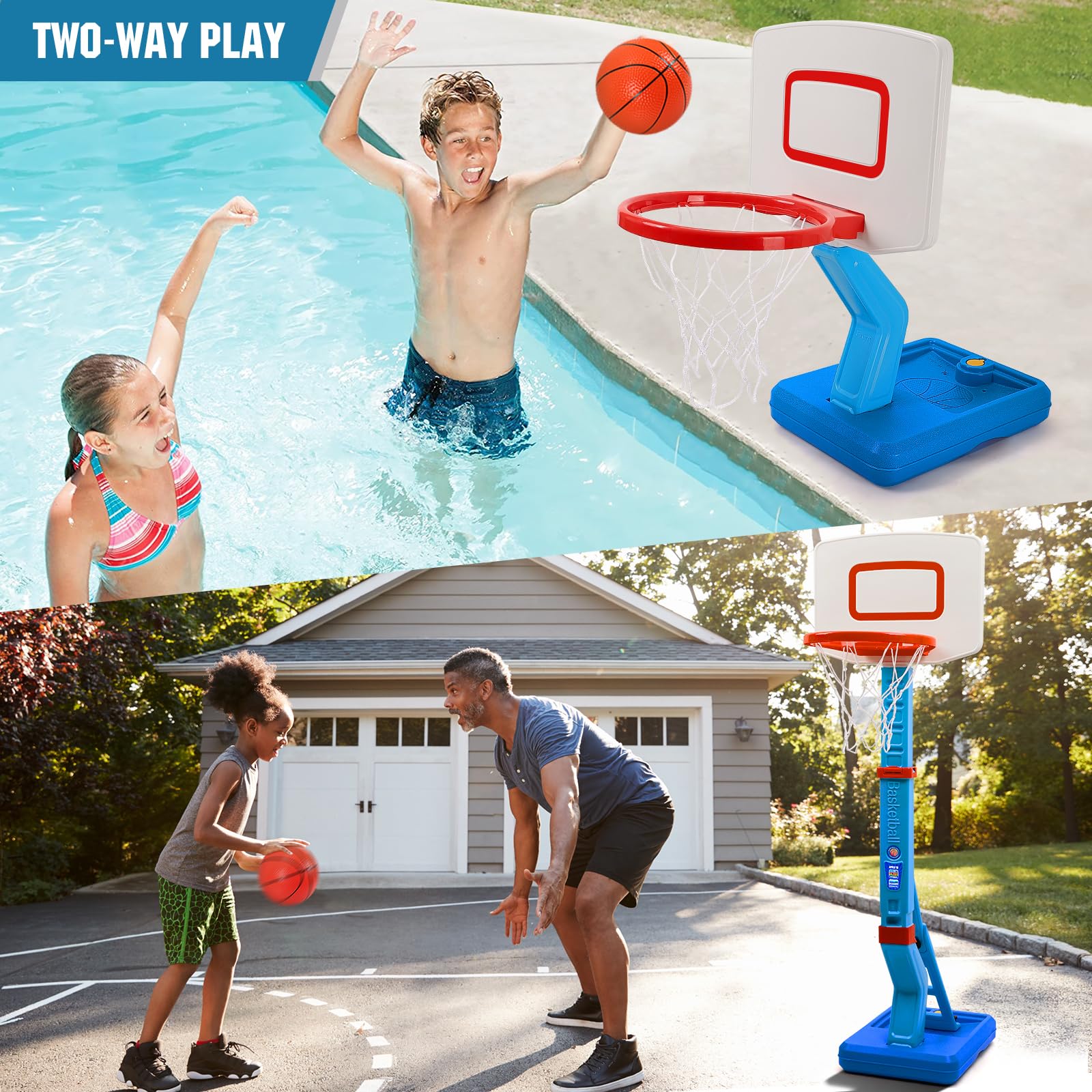 SUPER JOY poolside setup shows flexible use beside water