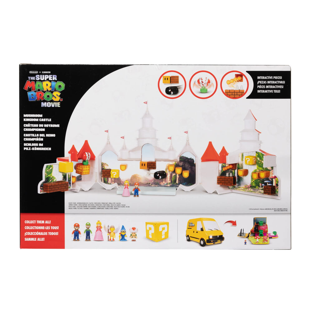 Super Mario Bros castle wide opening shows nearly 22-inch play space