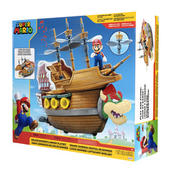 Super Mario Bowser Airship packaging contents depict the set.