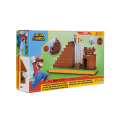 Super Mario playset offers multiple display and play areas for variety.