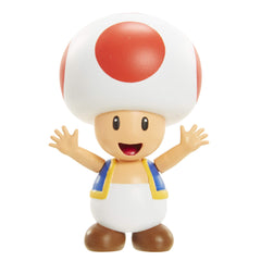 Super Mario Red Toad 2.5-inch figure front view, great for display and play