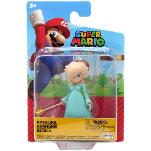 Super Mario Rosalina 2.5-inch mini action figure with detailed sculpt for display.