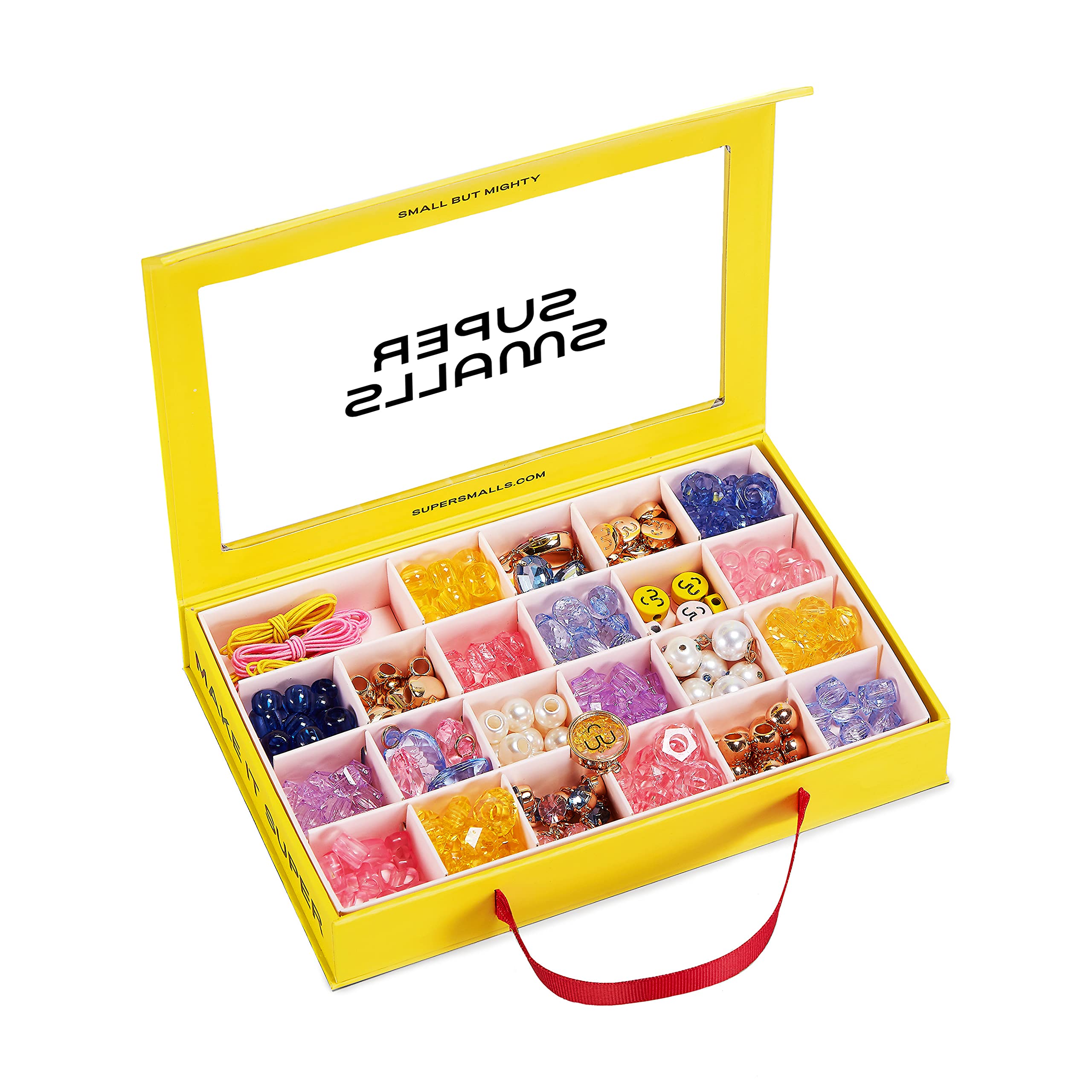 Super Smalls Make It Super DIY bead kit featuring sparkling pendants for custom jewelry.