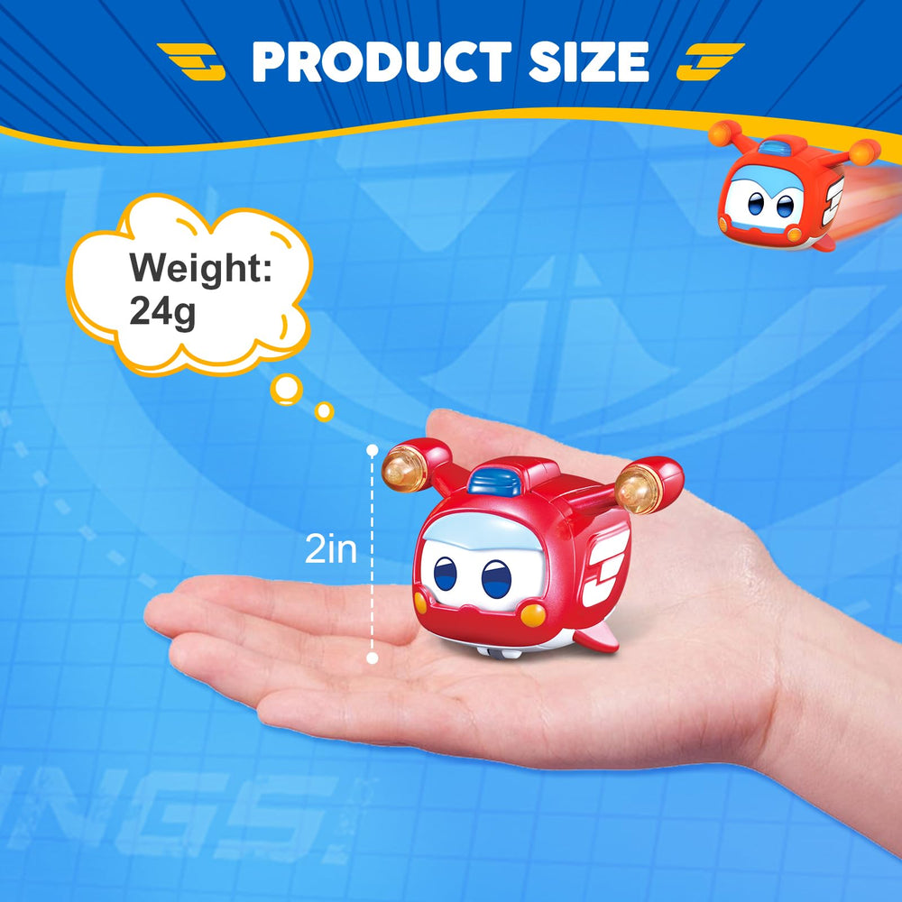 Super Wings 4-pet set closeup highlights durable design for toddlers.