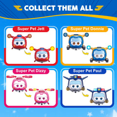 Super Wings pet stacking play encourages fine motor skills and balance.