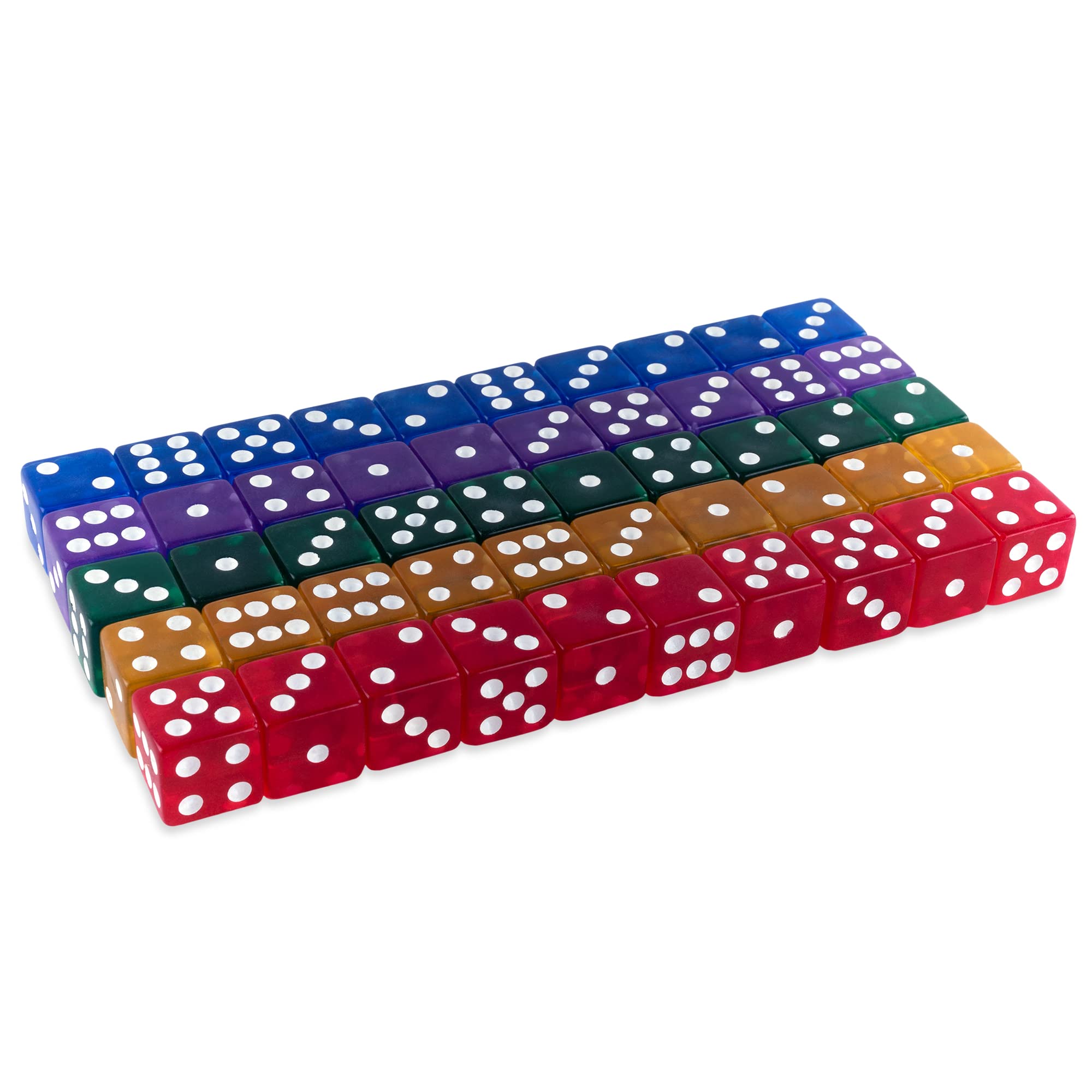 Super Z Outlet multicolor 16mm dice collection suitable for DIY crafts and rewards.