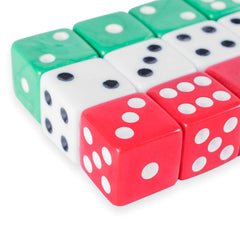 Super Z Outlet red 16mm dice with white pips for gameplay and learning