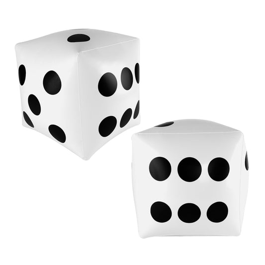Super Z Outlet giant inflatable dice float in pool for playful water games