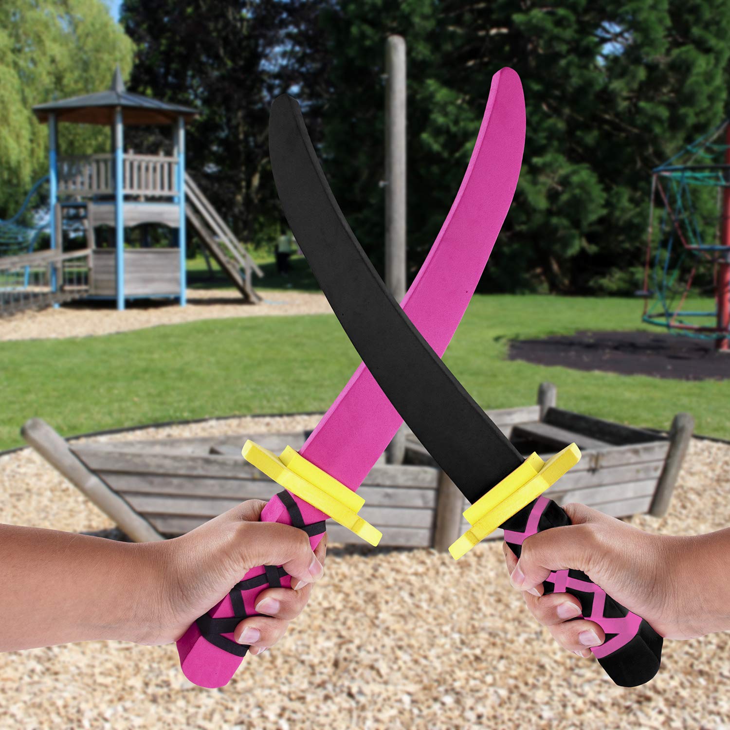 Super Z Outlet foam swords help kids improvise ninja and pirate adventures