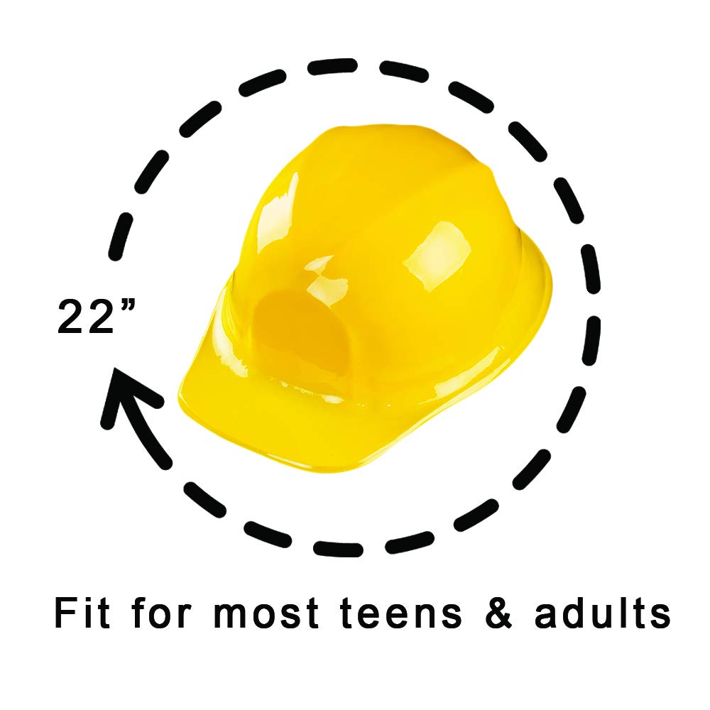 Super Z Outlet one-size-fits-most yellow construction hat for kids and adults.
