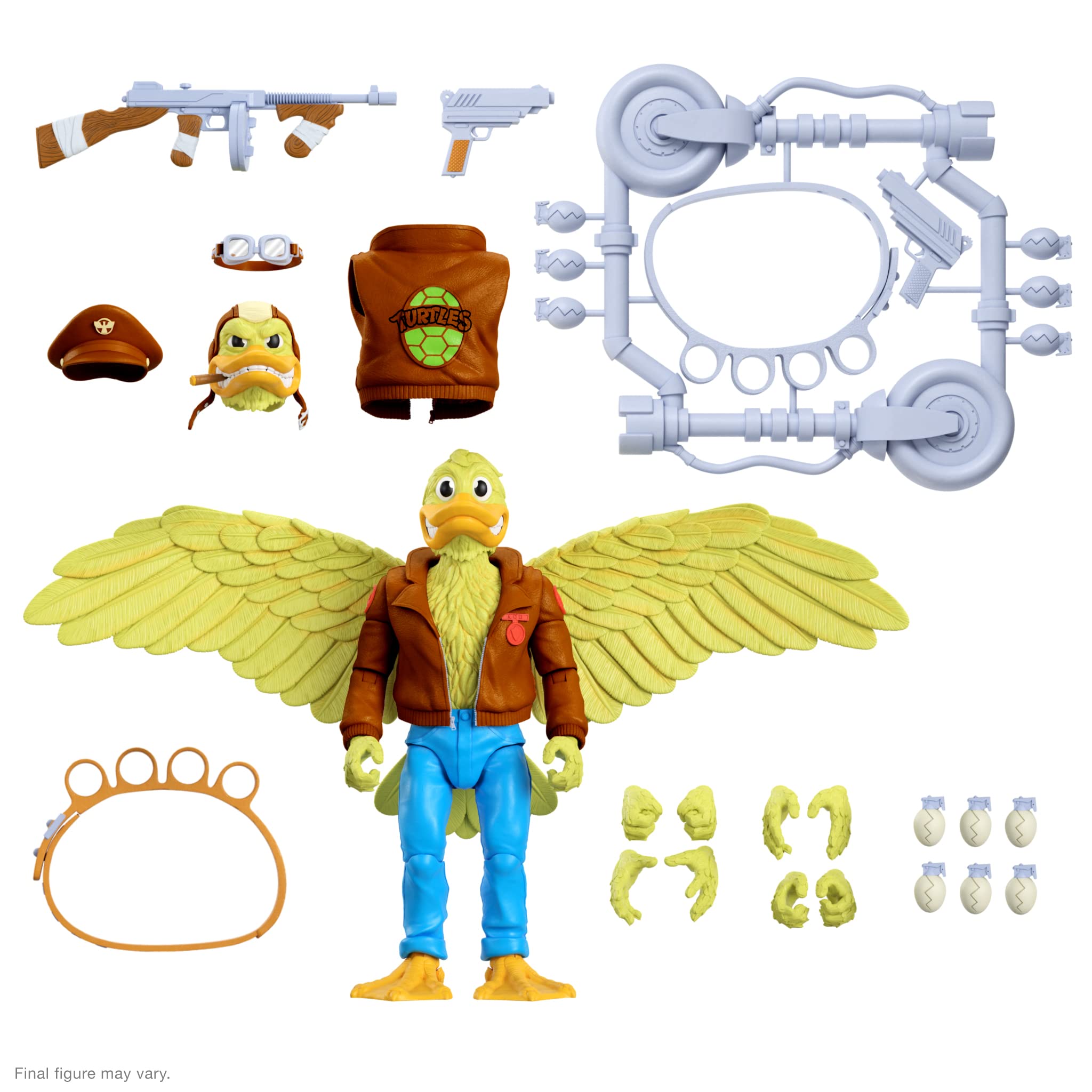 Ace Duck action figure in pilot gear for dynamic TMNT display