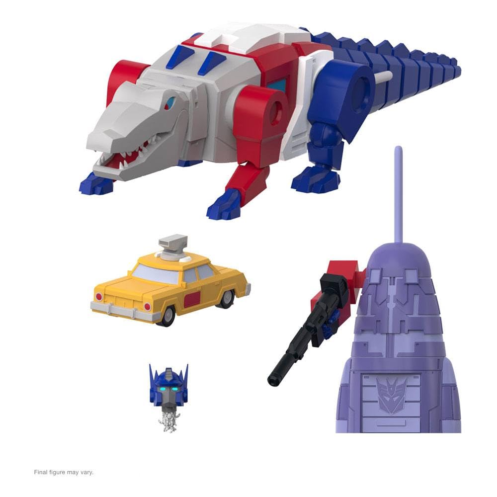Super7 Alligaticon 7-inch Transformer figure for display and imaginative play.
