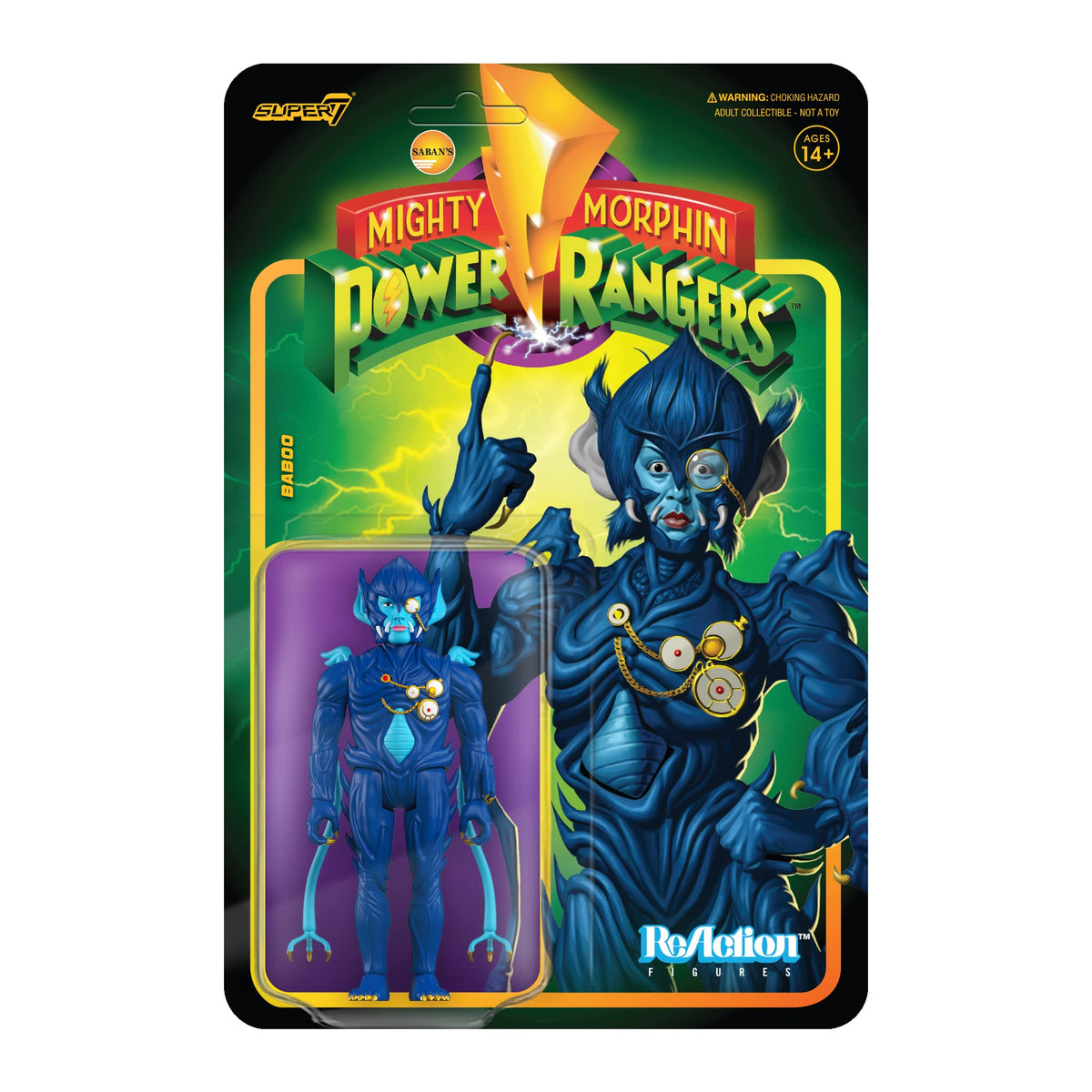 Super7 Baboo 3.75-inch action figure with detailed sculpting for display.