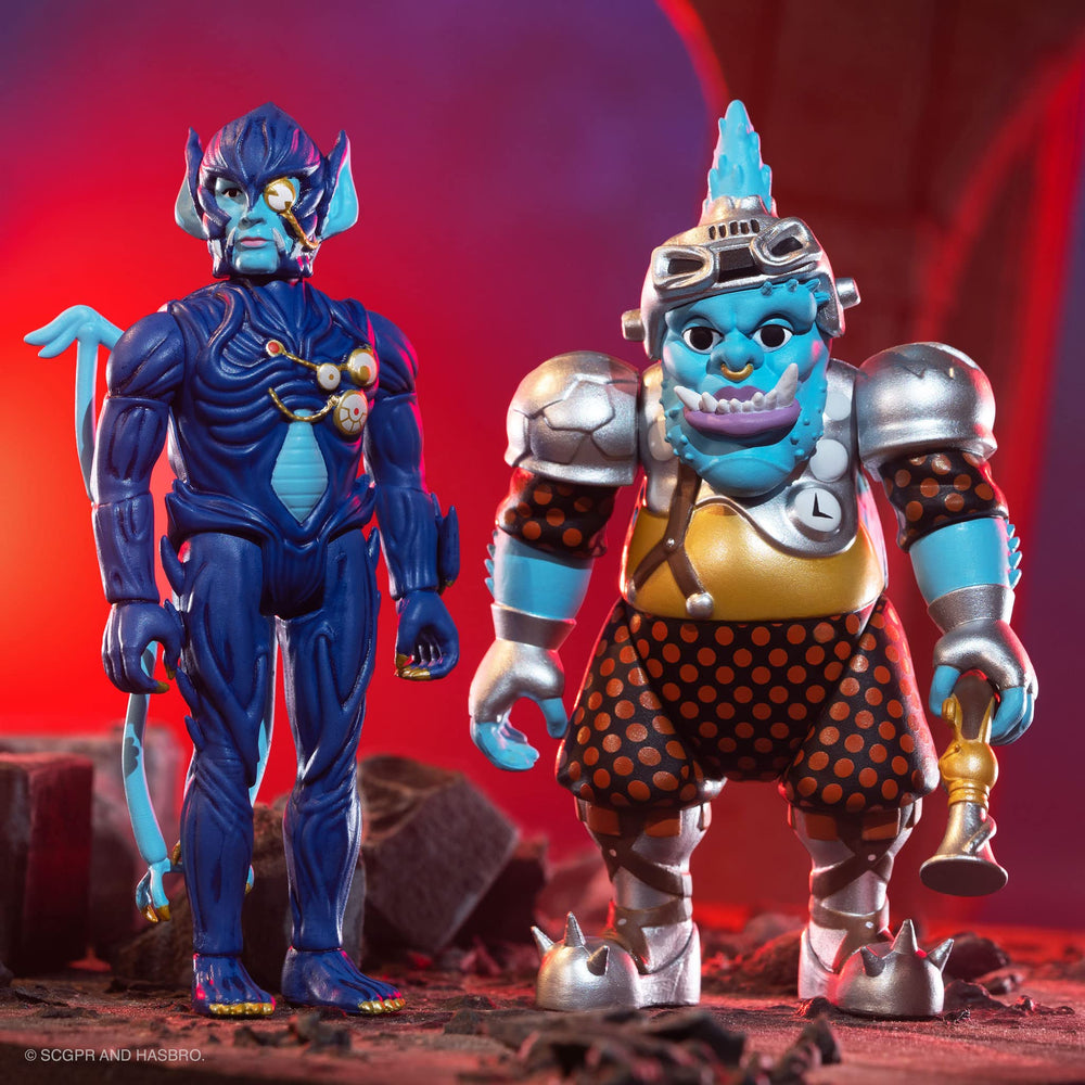 Baboo retro display-ready figure complements Power Rangers collectibles on shelves.