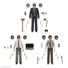 Super7 Chief figure with megaphone and axe for dynamic action moments.
