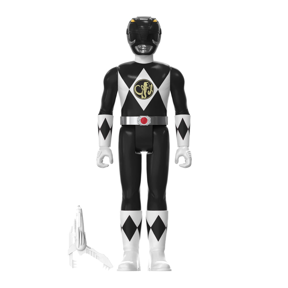 Black Ranger figure with power blaster accessory for dynamic posing.