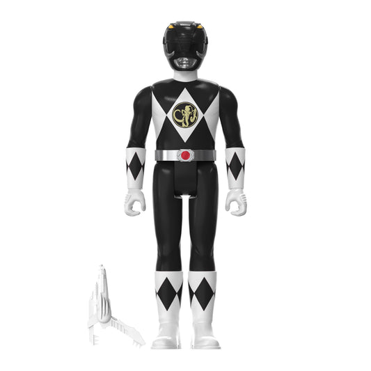 Black Ranger figure with power blaster accessory for dynamic posing.