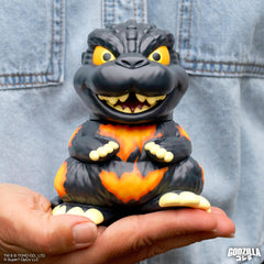 Super7 Burning Godzilla 95 figure side view for display.