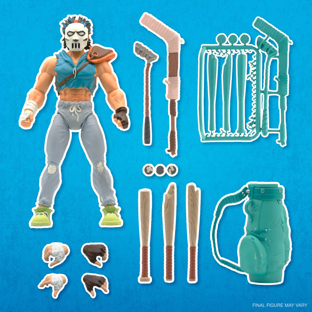 Super7 Casey Jones 7-inch figure ideal for retro TMNT collections.