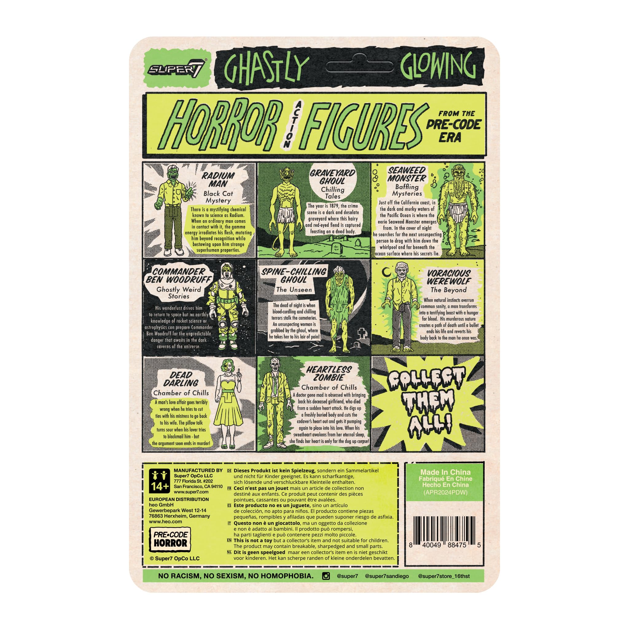 Super7 Chamber of Chills cardback art inspired by classic cover
