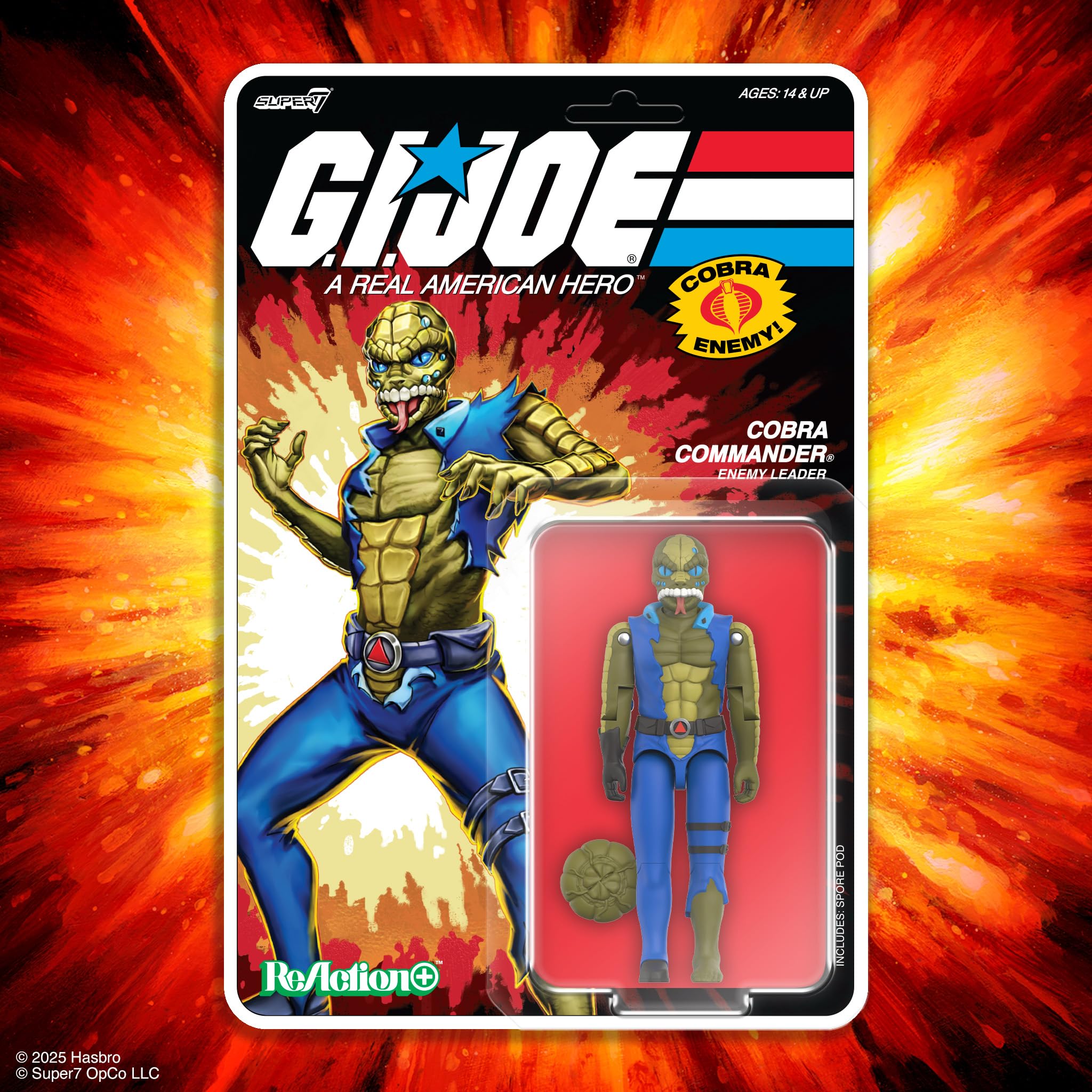 Vintage-accurate articulation highlights for dynamic posing with Cobra Commander.