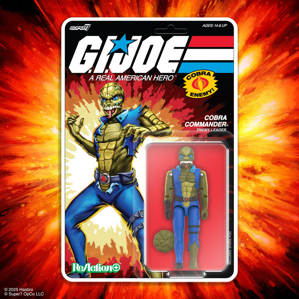 Vintage-accurate articulation highlights for dynamic posing with Cobra Commander.