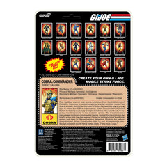 3.75-inch Super7 Cobra Commander figure ready for poseable display.