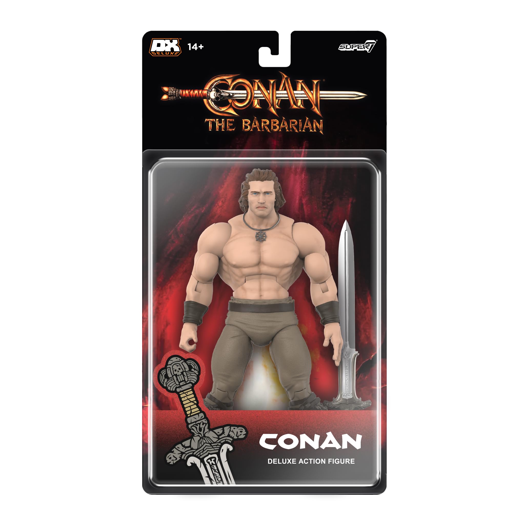 Super7 Conan Deluxe Iconic Pose action figure ready for display and collection storytelling