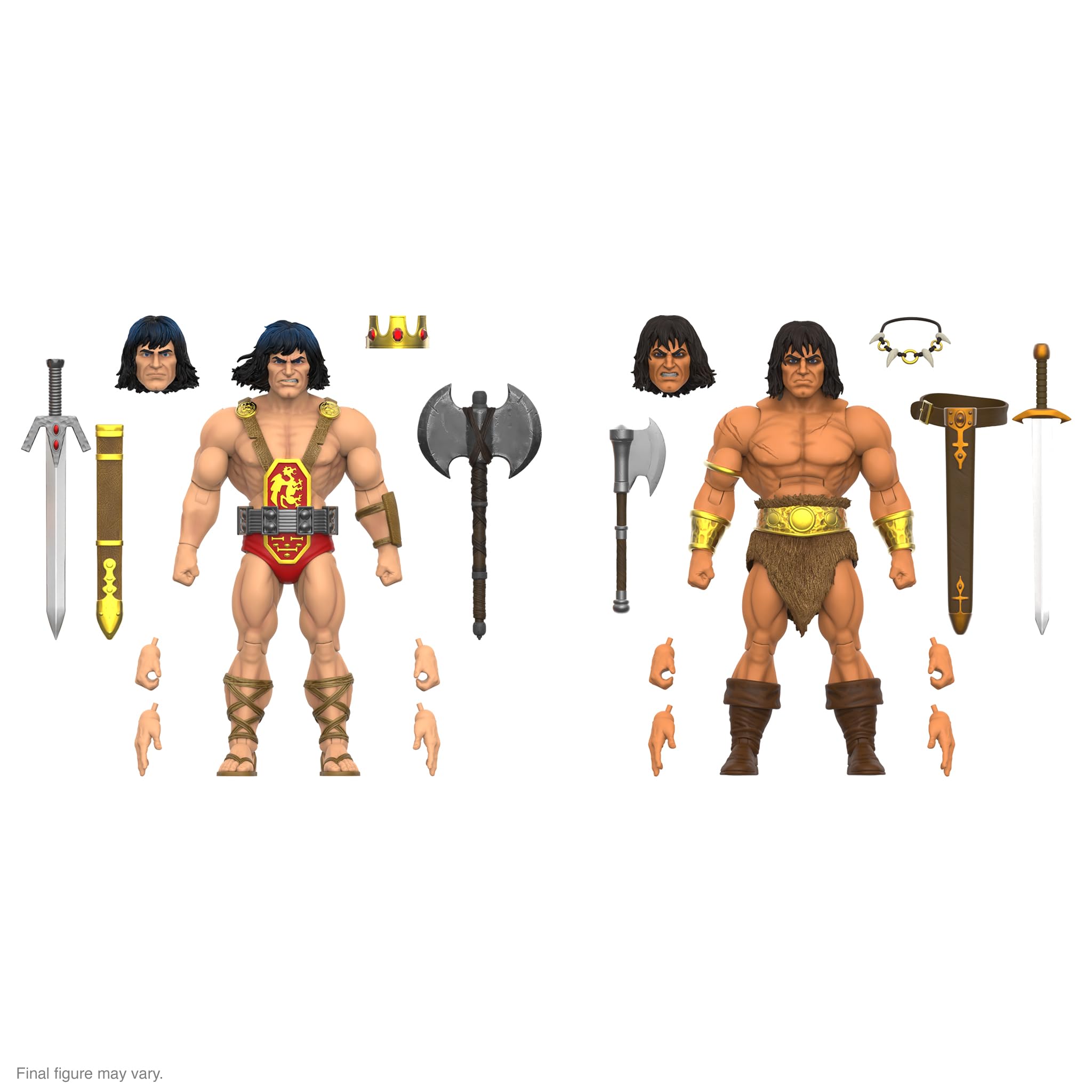 Super7 Conan ULTIMATES! Wave 02 packaging and display-ready presentation for shelves or dioramas.