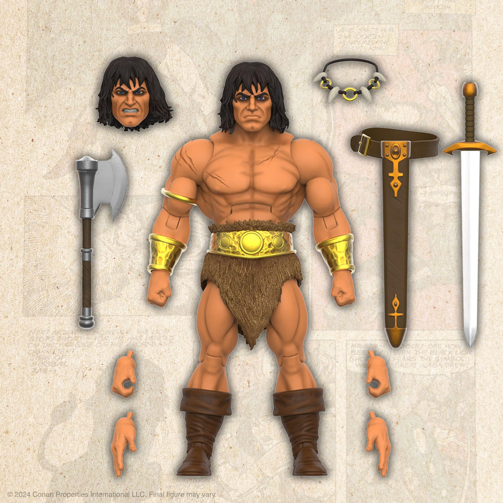 Super7 Conan ULTIMATES! Wave 02 soft goods loin cloth adds authentic movement.