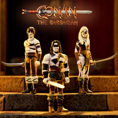 Super7 Conan War Paint packaging display for classic movie collectibles.