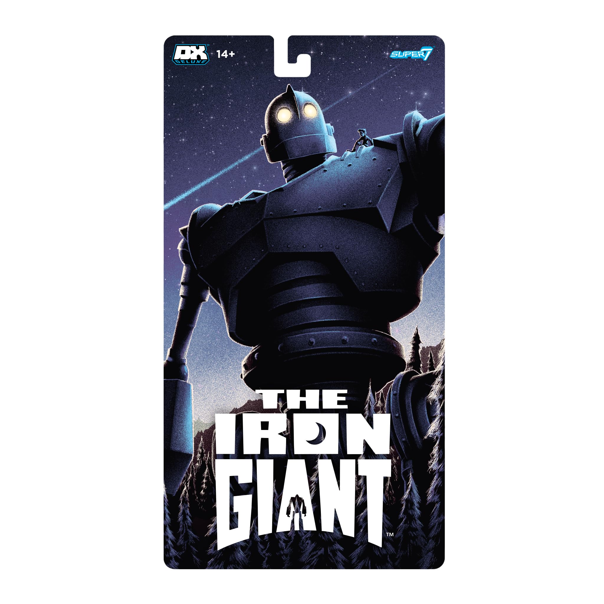Super7 Iron Giant-sculpt-detail reveals intricate textures and lifelike features.