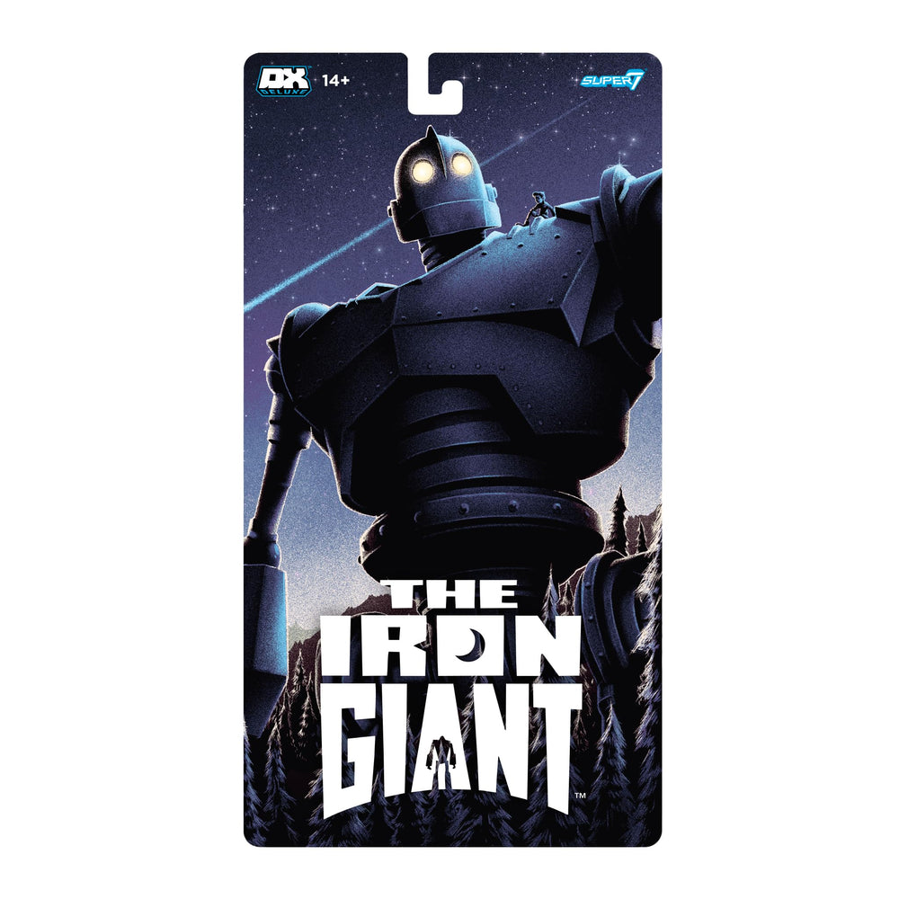 Super7 Iron Giant-sculpt-detail reveals intricate textures and lifelike features.