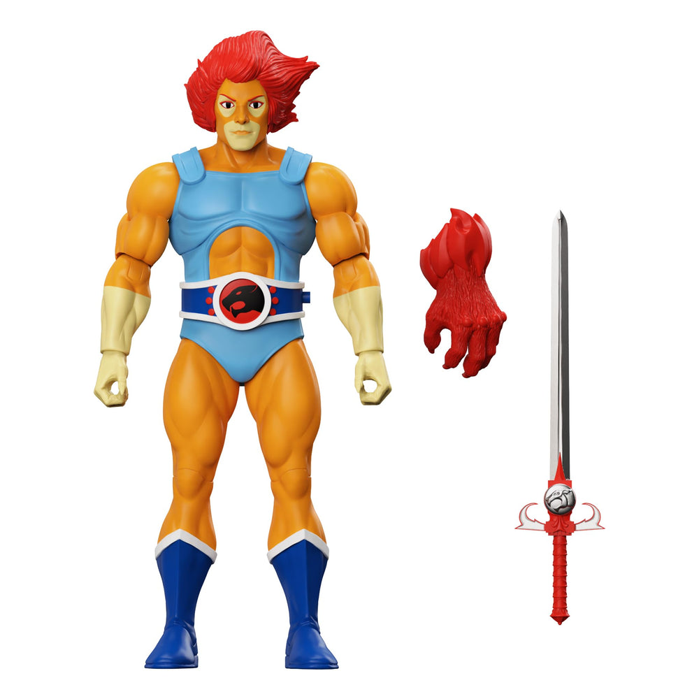 Super7 Lion-O figure shows Claw Shield accessory for dynamic posing