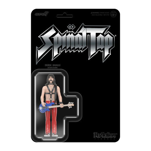 Super7 Derek Smalls Spinal Tap figure in 3.75-inch scale for display.