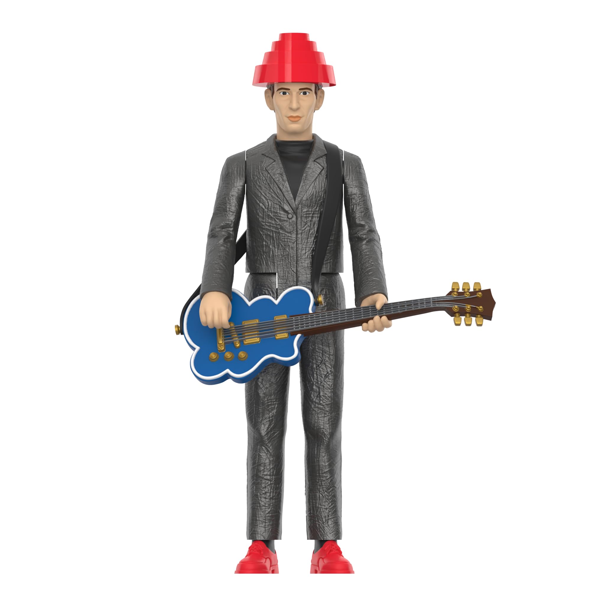 Bob Mothersbaugh action figure in metallic silver suit ready for shelf