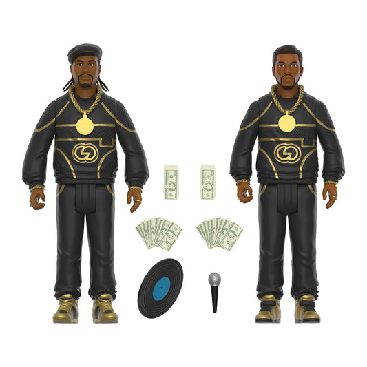Close up of Super7 Eric B Rakim Follow The Leader 2-Pack figure with microphone accessory.