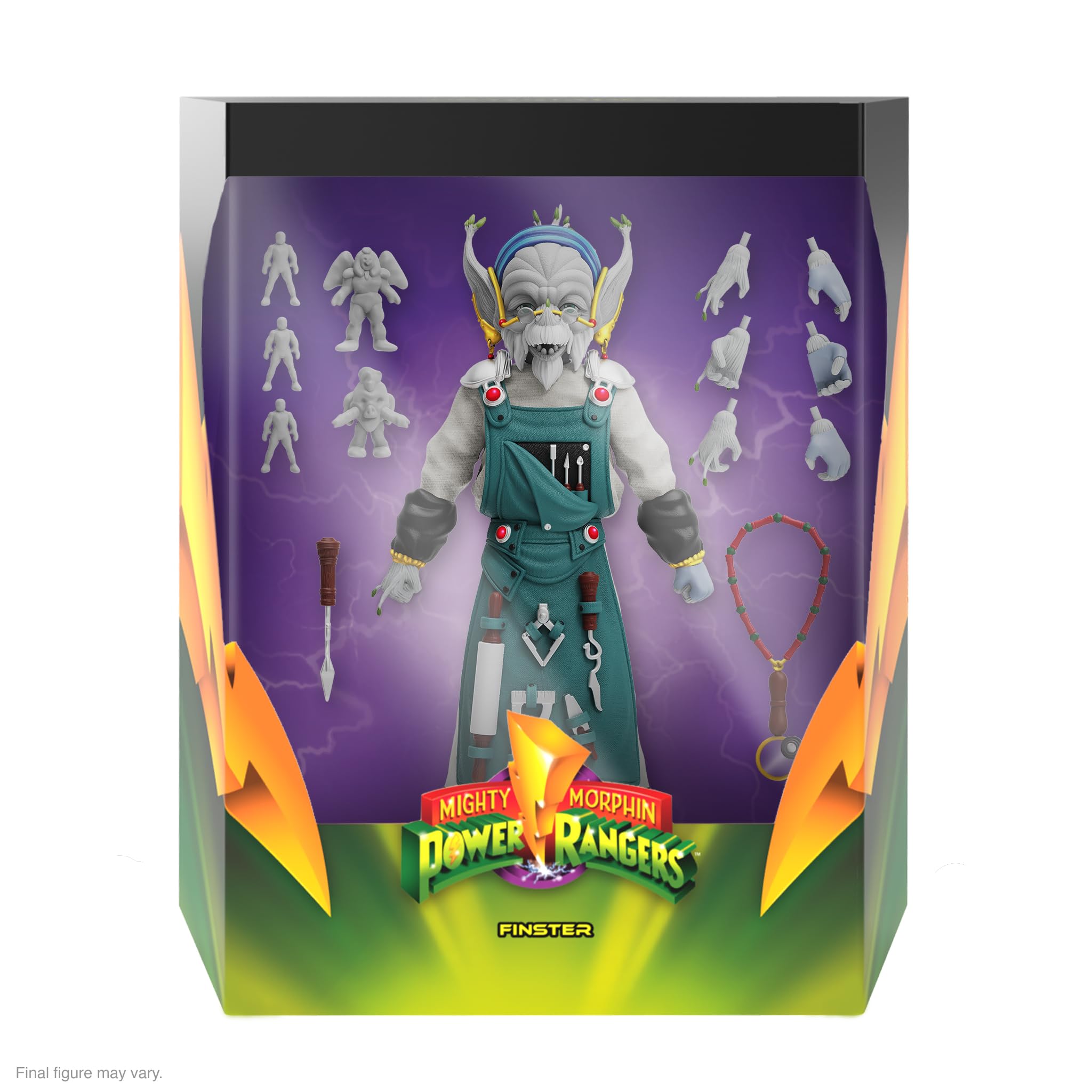 Finster interchangeable hands enable dynamic posing and scene recreation.