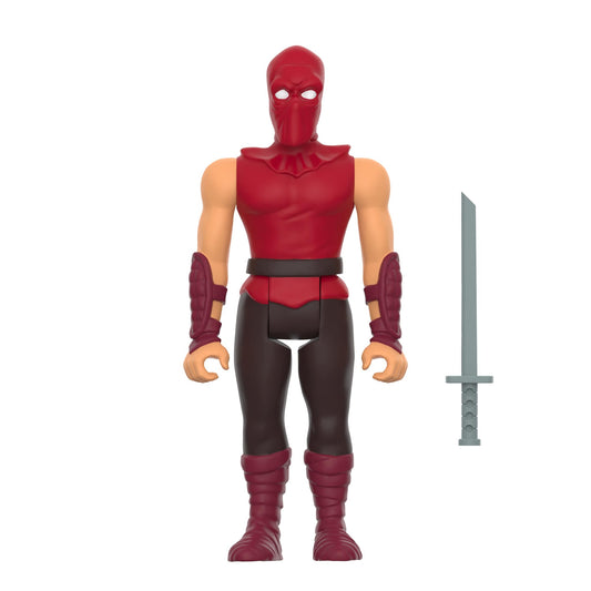 Super7 Foot Soldier side view shows red and black uniform for collectors