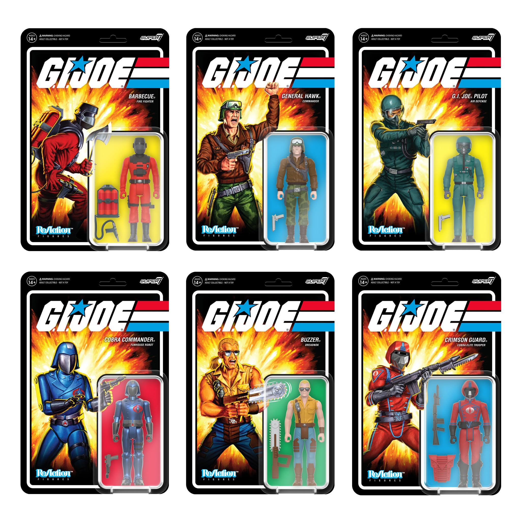 Super7 G.I. Joe Barbecue figure highlighting retro toy vibe for nostalgia fans.