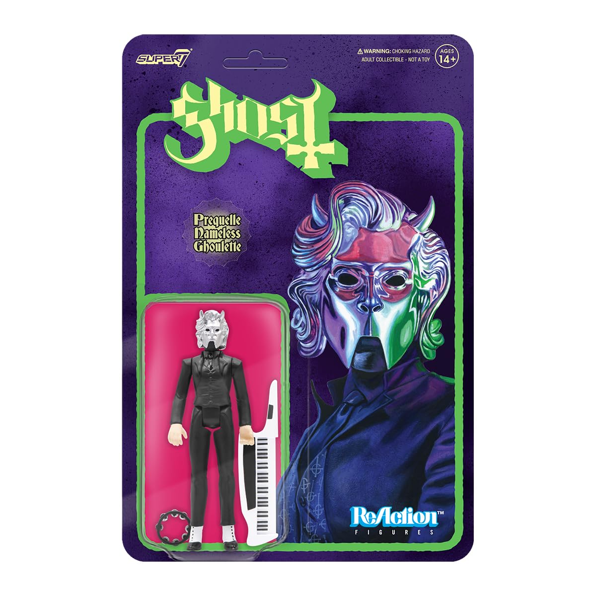 Super7 Ghost Prequelle Nameless Ghoulette front view for shelf display