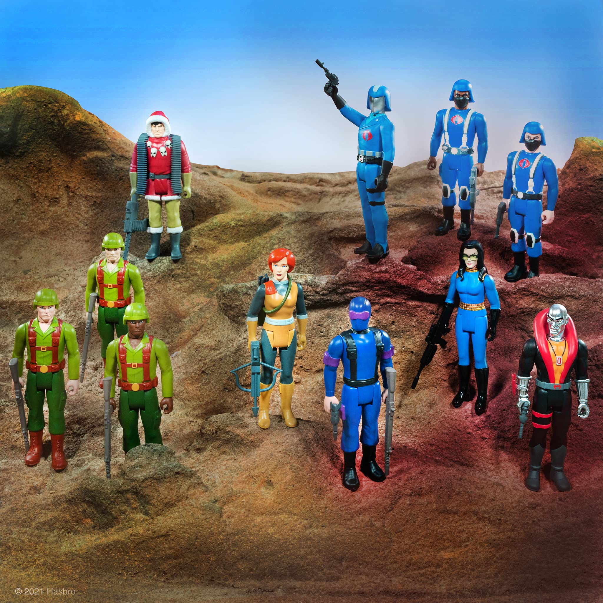 Super7 Baroness stylized artwork for vibrant shelf presence.