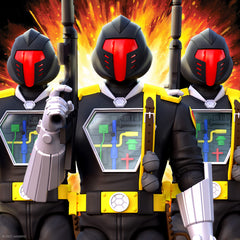 Interchangeable heads and hands and removable chest cover for customization with Super7.