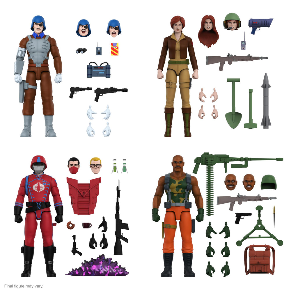 Super7 G.I. Joe Ultimates 7-inch figure showcases articulation for dynamic poses.